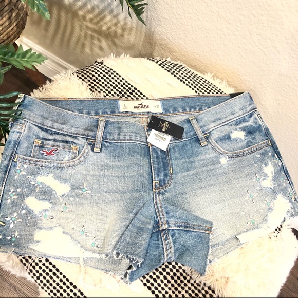 Hollister Pants - Hollister Jean Shorts with studs Size 5
